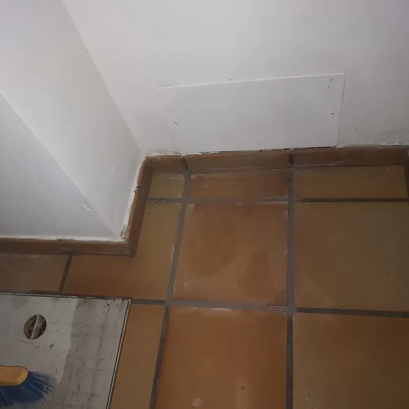 Reinstated floor after leak repair