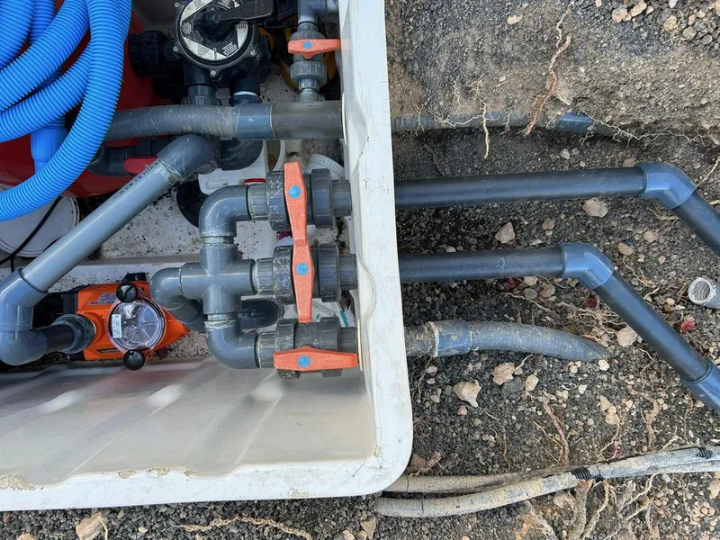Underground pipe connections to pump equipment box