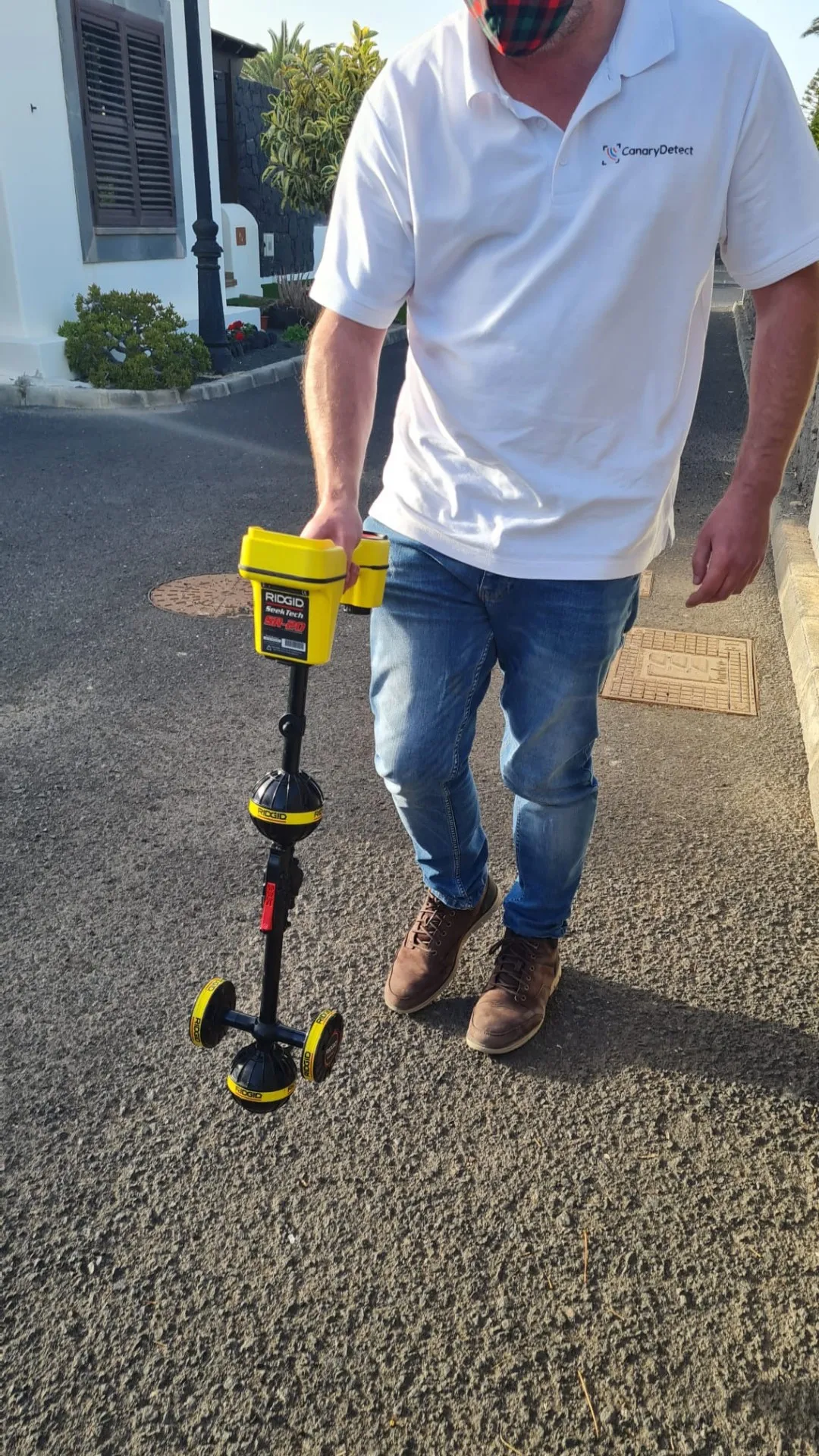 Leak Detection Lanzarote: Underground Pipe & Cable Detection - work example 2